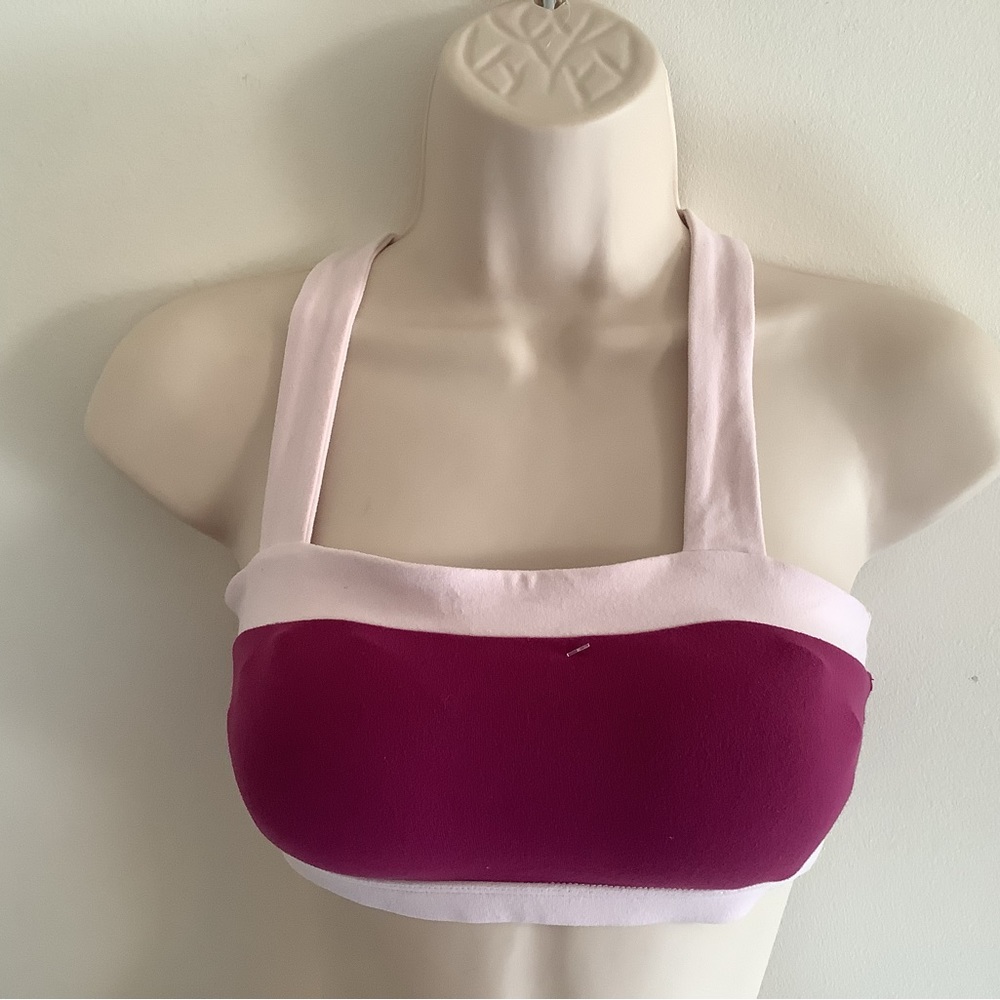 Kate Spade x beyond yoga blocked frame bra Zinfandel XS